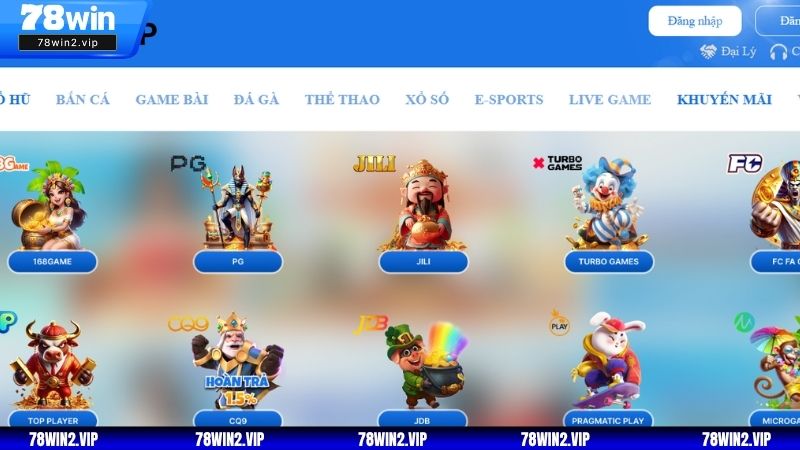 Giới thiệu về 78WIN kho game đổi thưởng