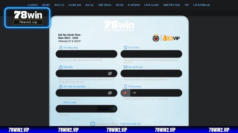 Hướng dẫn 78WIN - Tạo và truy cập tài khoản người dùng